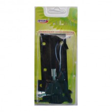 Набір Aribas Шпінгалет накладний 1шт +шурупи Чорний *12