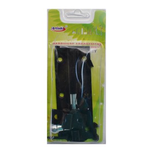 Набір Aribas Шпінгалет накладний 1шт +шурупи Чорний *12