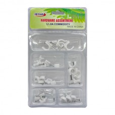 Набір Aribas Кліпса д/кабелю з цвяхом 6 кейсів арт.6013 *12