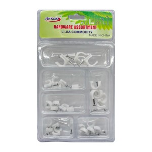 Набір Aribas Кліпса д/кабелю з цвяхом 6 кейсів арт.6013 *12