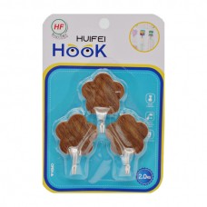 Гачки самоклеючі 3шт HuiFei арт.1118-51
