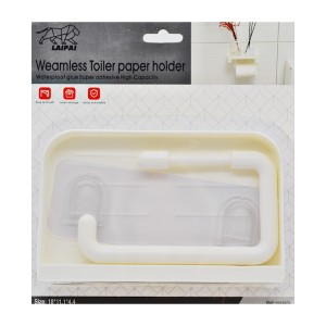 Тримач д/туал паперу LAIPAI 1шт пластик з поличкою арт.838-928