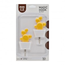 Гачки самоклеючі YOUXU 2шт 3кг Декор пластиковий арт.A961-6084