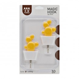 Гачки самоклеючі YOUXU 2шт 3кг Декор пластиковий арт.A961-6084