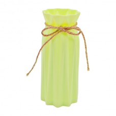 Ваза д/квітів Пластикова 17,5см Ребриста д/сухоцвіту Кольорова арт.Y154-001