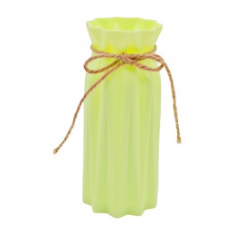 Ваза д/квітів Пластикова 17,5см Ребриста д/сухоцвіту Кольорова арт.Y154-001