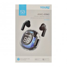 Навушники YOURZ бездротові вакуумні з дисплеєм ANC+ENC