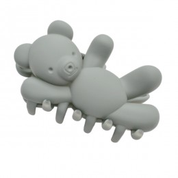 Краб д/волосся пластик 10см Ведмедик Кольоровий арт.67#-JZ30 *12