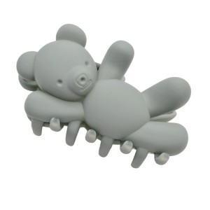 Краб д/волосся пластик 10см Ведмедик Кольоровий арт.67#-JZ30 *12