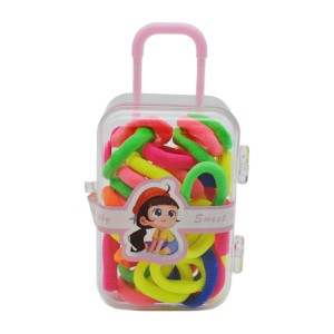 Резинка д/вол Дитяча Міні Яскрава Набір 40шт у футлярі арт.67#-SP001 *12