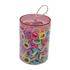 Резинка д/вол Дитяча Міні Яскрава Набір 300шт у банці арт.67#-SP004