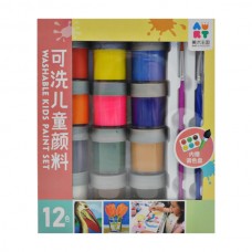 Фарба ART Kingdom Набір 12кол./пензлики/палітра арт.AKD1538