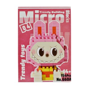 Конструктор 3d Фігурка MicroTrendy Labubu 660A арт.67#-ET015 *12