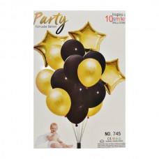 Кулька повітряна Party Набір 10шт з Зіркою арт.1052#-Q001
