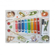 Іграшка деревяна Ксилофон з Тваринками Мікс арт.737