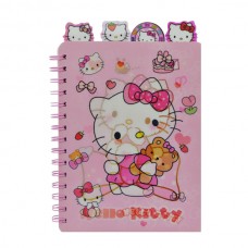 Блокнот А5 Stitch/Hello Kitty 3D в лінію з закладками на спіралі арт.PP008/009 *8