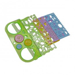 Лінійка-трафарет Набір 7шт арт.7112