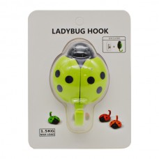 Гачкок самоклеючий 1шт Жук Сонечко арт.16770-16 *12