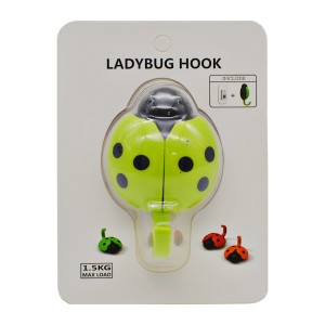 Гачкок самоклеючий 1шт Жук Сонечко арт.16770-16 *12