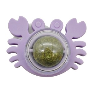 Іграшка д/котів 1шт М'ячик з м'яти Краб арт.KR-2401