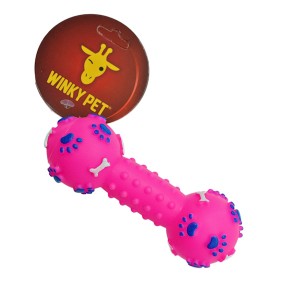 Іграшка д/собак Winky Pet 1шт Гантеля з пищалкою арт.KR-2415 *12
