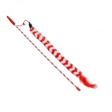 Іграшка д/котів 1шт Вудка з хутром і пірям арт.KR-2411 *12