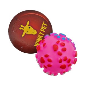 Іграшка д/собак Winky Pet 1шт М'ячик з пищалкою арт.KR-2416 *12