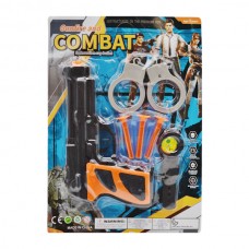 Іграшка Combat Пістолет з присосками, наручники і годинник на блістері