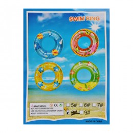 Круг д/плавання надувний SWIM RING 80см Кольоровий з малюнком *12