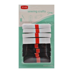 Резинка Y&H 8шт Чорна/Біла арт.1047#-11 *12