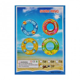 Круг д/плавання надувний SWIM RING 90см Кольоровий з малюнком *12