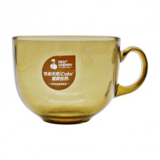 Чашка Скляна RED CHERRY 400мл 1шт Miulk Mug Димна *2