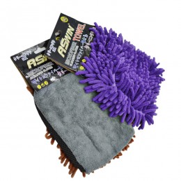 Рукавичка д/авто  ASwinTowel макарони/мікрофібра арт.AS0214 *12