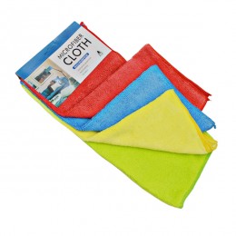 Ганчірка мікрофібра Microfibre 4шт 30*30см Кольорова *12