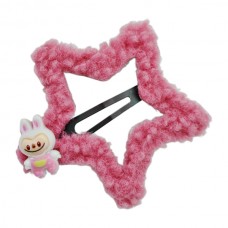 Заколка д/волосся 1шт Зірка Хутряна Labubu арт.67#-F011 *50