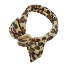 Резинка д/вол 1шт Принт Леопар з бантом арт.67#-F10 *25