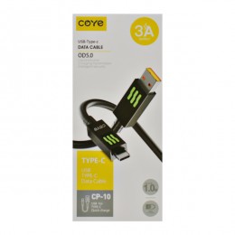 Кабель COYE 1м 3А USB Type-C арт.CP-10