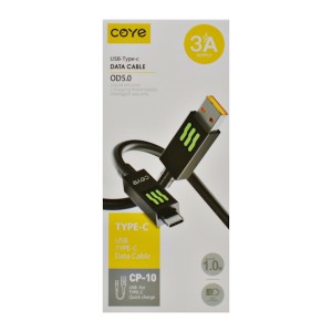 Кабель COYE 1м 3А USB Type-C арт.CP-10