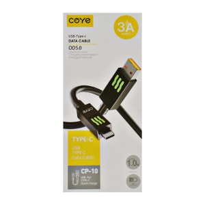 Кабель COYE 1м 3А USB Lightning арт.CP-10 (13#-03)