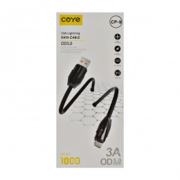 Кабель COYE 1м 3А USB Lightning арт.CP-9 (13#-10)