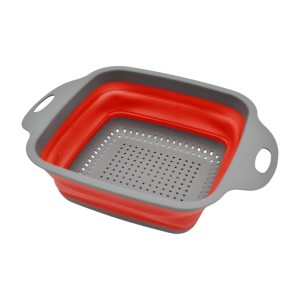 Друшлаг силіконовий складний 24см Квадратний арт.174#-32