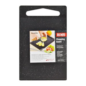 Дошка кухона RUNRI пластикова 37*25 1шт Чорна арт.31891-5