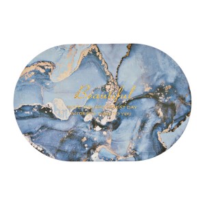 Килим д/ванної кімнати 38*58см вологопоглинаючий Овальний Мікс арт.297#-10 *5