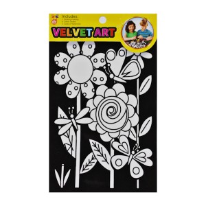 Набір д/творчості Velvet ART Розмальовка з пігментними картками арт.А-9 *12