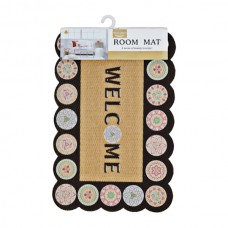 Килим придверний 40*60 гумова основа Welcome Фігурний арт.297#-18