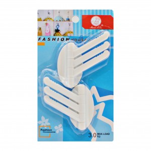 Гачки самоклеючі Start Like 2шт пластик на 3 тримачі арт.1118-45 *12