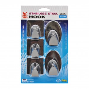 Гачки самоклеючі Zhengtu 5шт металеві арт.1118-37