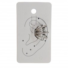 Сережка кафа Золото/Срібло в асортименті арт.1150-1 *12