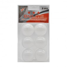 Мяч д/настільного тенісу Oulite Набір 6шт на блістері арт.1124-10