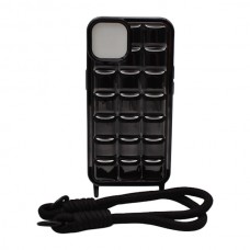 Чохол д/тел силікон iPhone 13 Кольоровий з шнурком